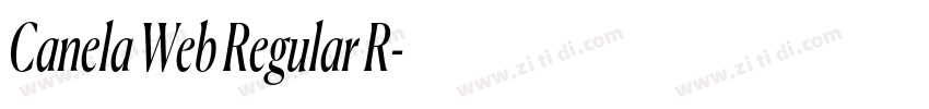 Canela Web Regular R字体转换